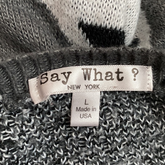 Gray Aztec Designed Sweater - Picture 6 of 6